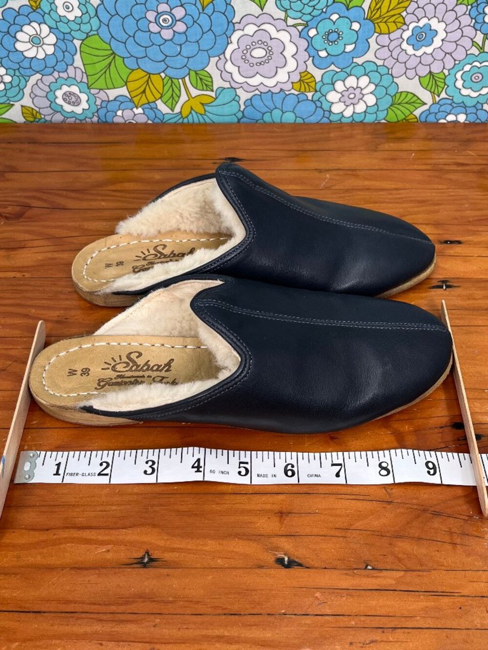 Sabah Marino Blue Babas Womens Slippers Size: EU 39 (US Size 6.5-7) - Picture 9 of 15